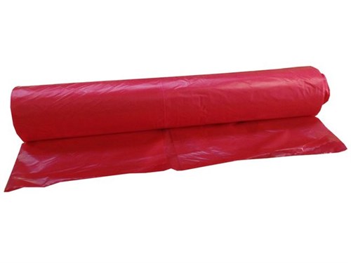 HDPE afvalzak 70x110 T30 rood (20 rol x 15 stuks)
