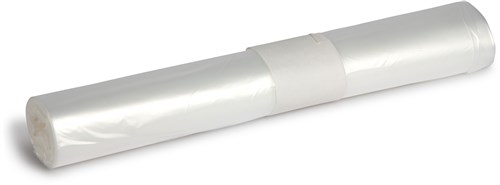 HDPE afvalzak 70x110cm transparant, T25 (500 stuks)