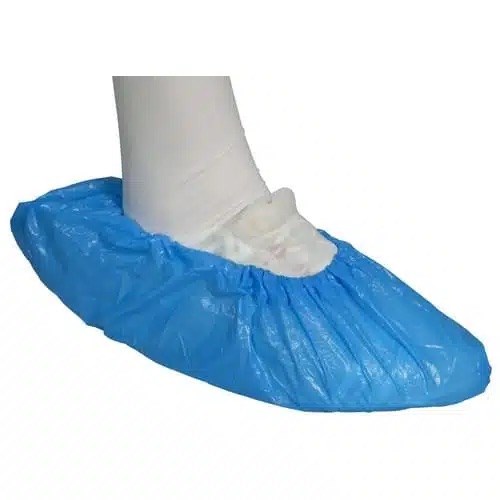 Schoenovertrek 41 x 15cm 30my blauw (20 x 100 stuks)