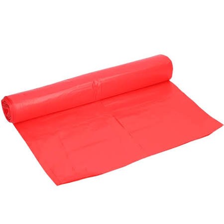 HDPE afvalzak 70x110 T25 Rood (15 rol x 20 stuks)