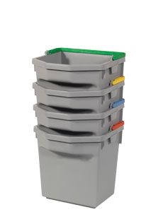 Numatic grijze emmer 5 liter met gele hendel