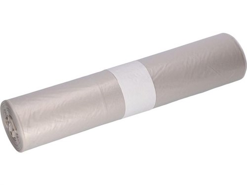 HDPE afvalzak 70x110cm T25 Transparant 25 rol x 20 stuks