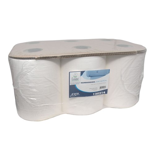 Handdoekrol Euro motion - 2 laags - cellulose (6 rol)