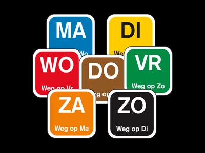 HACCP dagsticker rond maandag
