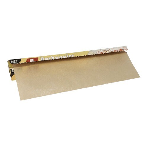Bakpapier 8 m x 38 cm bruin in dispenser doos (24 rol)