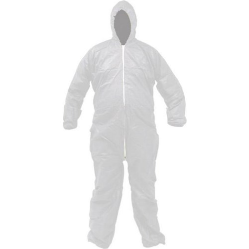 Coverall nonwoven wit maat XL 50 stuks