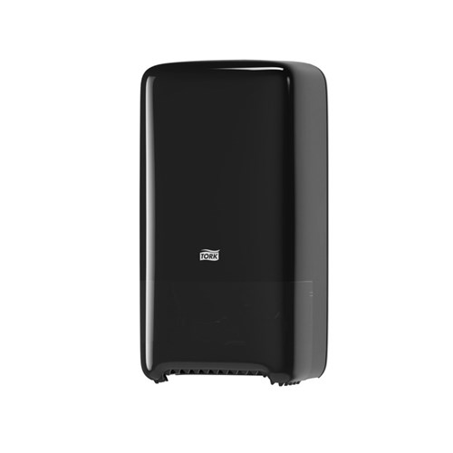 Tork Twin Mid-size Toiletpapier Dispenser, zwart, kunststof