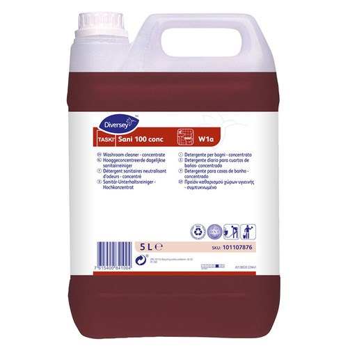 TASKI Sani 100 conc W1a 2x5L - Krachtige sanitairreiniger