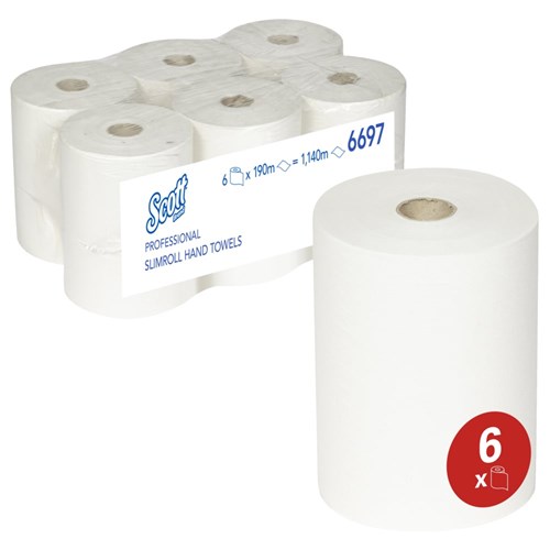 Scott Slimroll handdoekrol airflex 1-lgs wit