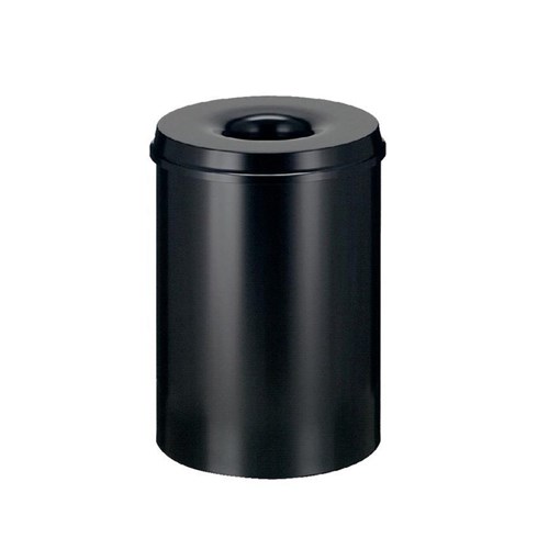 Vlamdovende papierbak 30 liter zwart