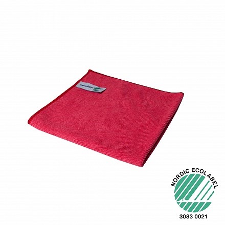 Microvezeldoek Nordic Ecolabel rood (stuk)