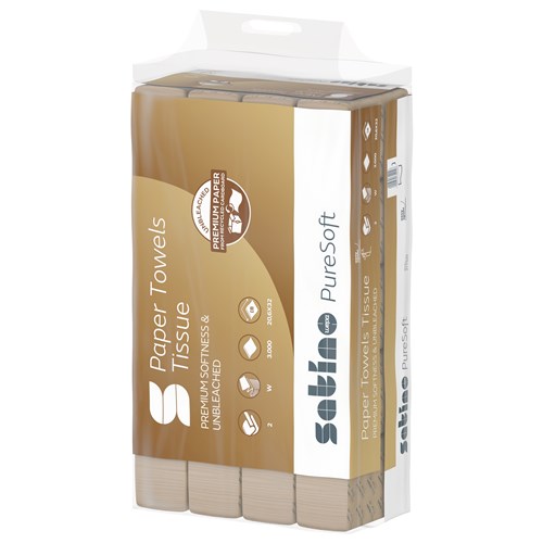 Satino PureSoft handdoekpapier Prestige W-vouw