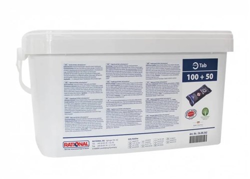 Rational Care-tabs naglans en ontkalker blauw 150 stuks