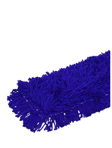 Zwabberhoes acryl blauw drukknoop 40cm