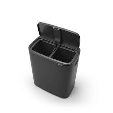 Brabantia Bo touch 2x30 liter mat zwart