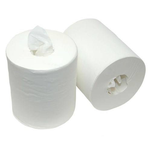 Tulp Midi Poetspapier 300mtr Wit 1-lgs (6 rol) coreless